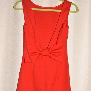 Red Low Back Bodycon dress